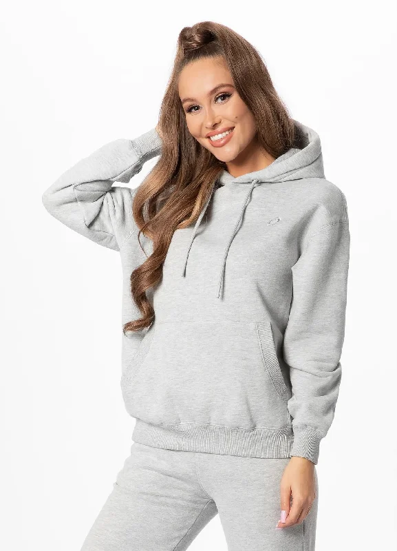 Women's hoodie Small Logo - Gray Street Style Hoodies