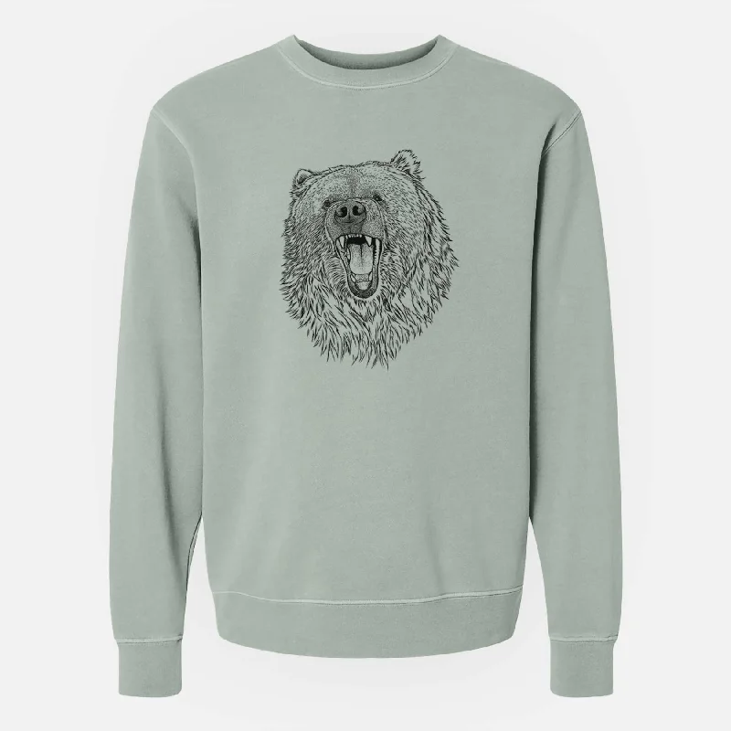 Ursus arctos - Kodiak Bear - Unisex Pigment Dyed Crew Sweatshirt Sweatshirt Hoodie Collection