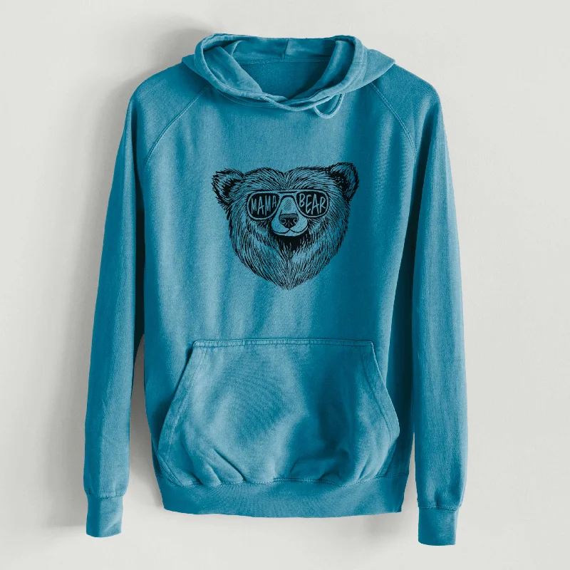 Mama Bear  - Mid-Weight Unisex Vintage 100% Cotton Hoodie Hoodie Sweatshirt Fashion