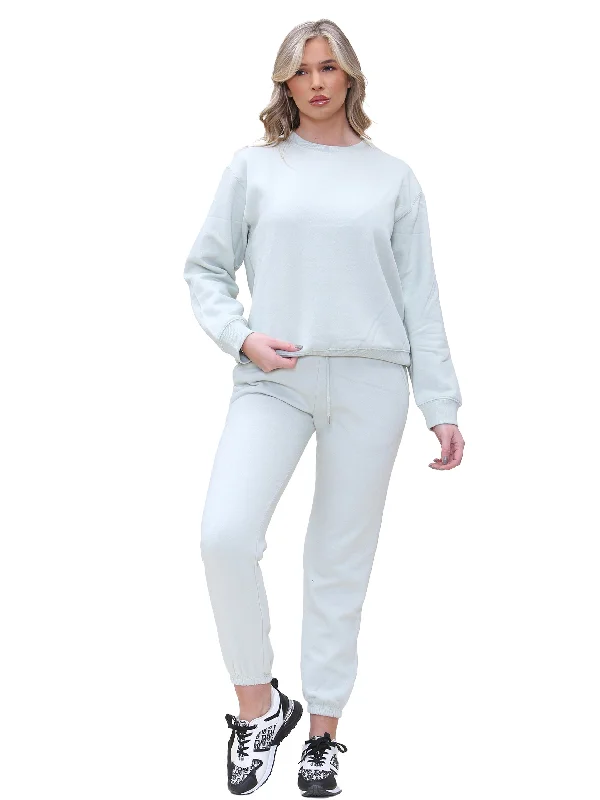 Enzo | Womens Crew Neck Sweatshirt Tracksuit Lightweight Hooded Sweatshirt