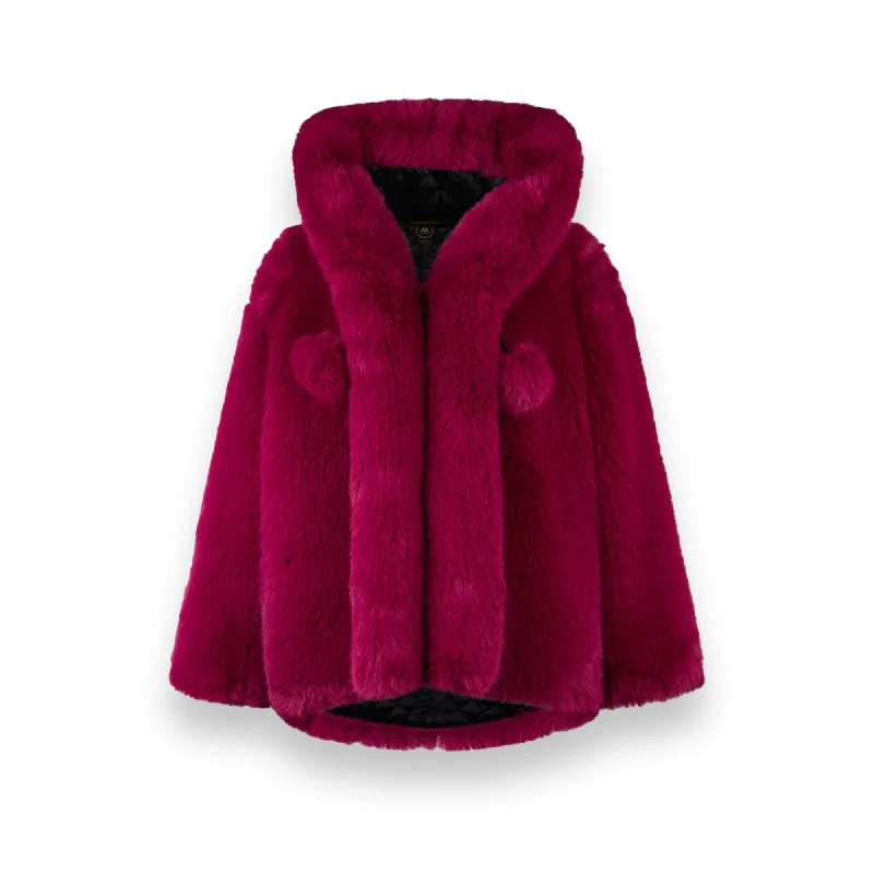 Jade Faux Fur Jacket Berry Women's Zara jackets