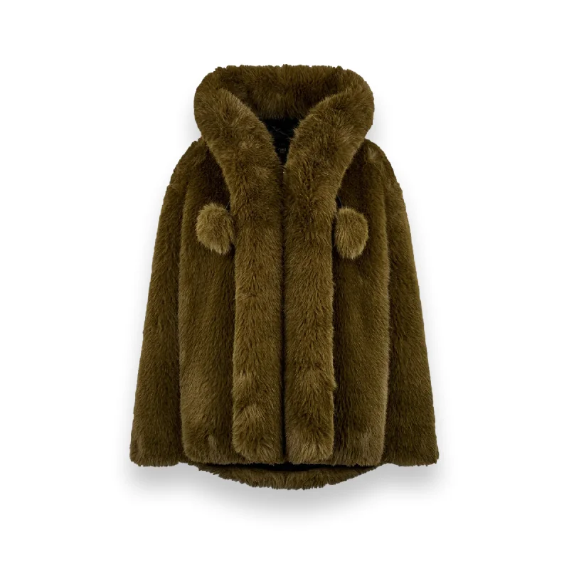 Faux Fur Jacket Moss Women's insulated jackets