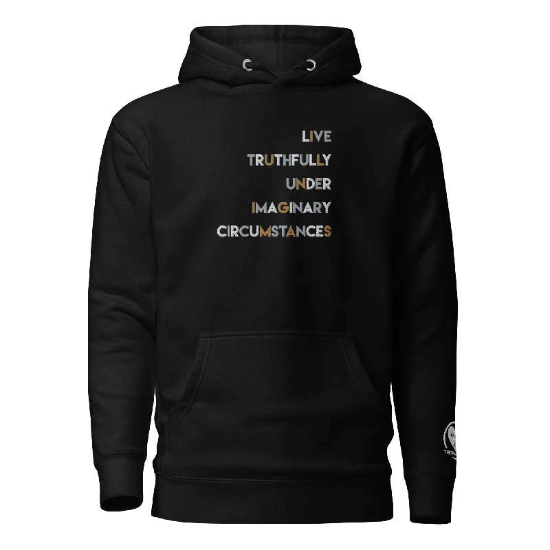 Live Truthfully Colorful - Embroidered Premium Unisex Hoodie Hoodies for Streetwear