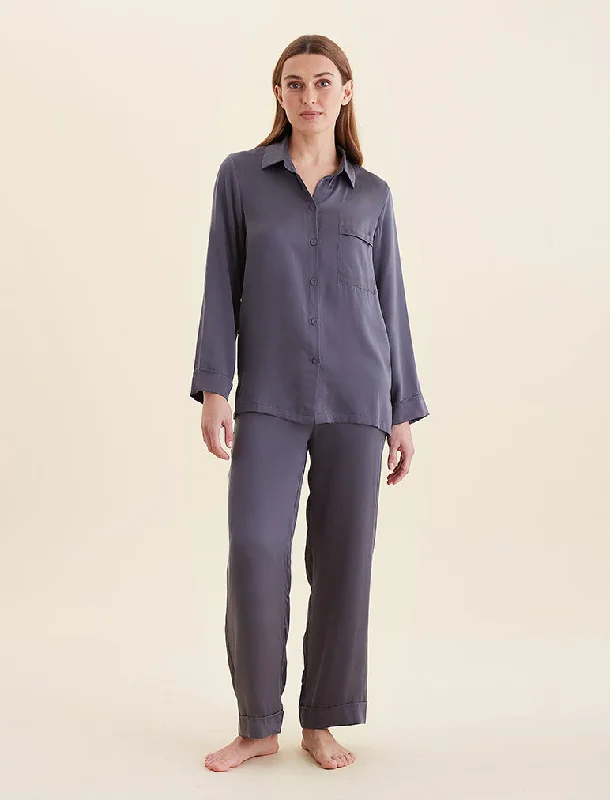 Audrey Washable Silk Full Length PJ Spa pajama sets