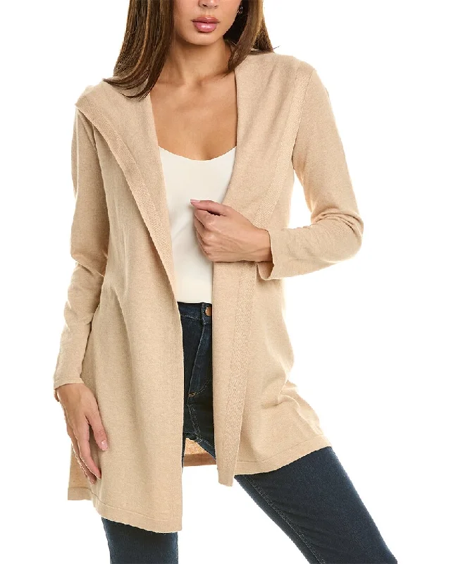 Alashan Cashmere Fly Away Hooded Cashmere-Blend Cardigan Thermal sweaters