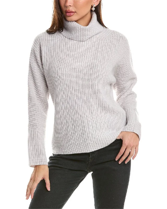 Forte Cashmere Luxe Cozy Turtleneck Wool & Cashmere-Blend Sweater Crewneck sweaters