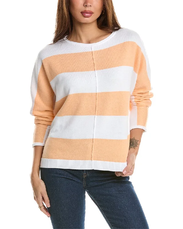 Forte Cashmere Bold Stripe Dolman Sweater Best sweaters for cold weather