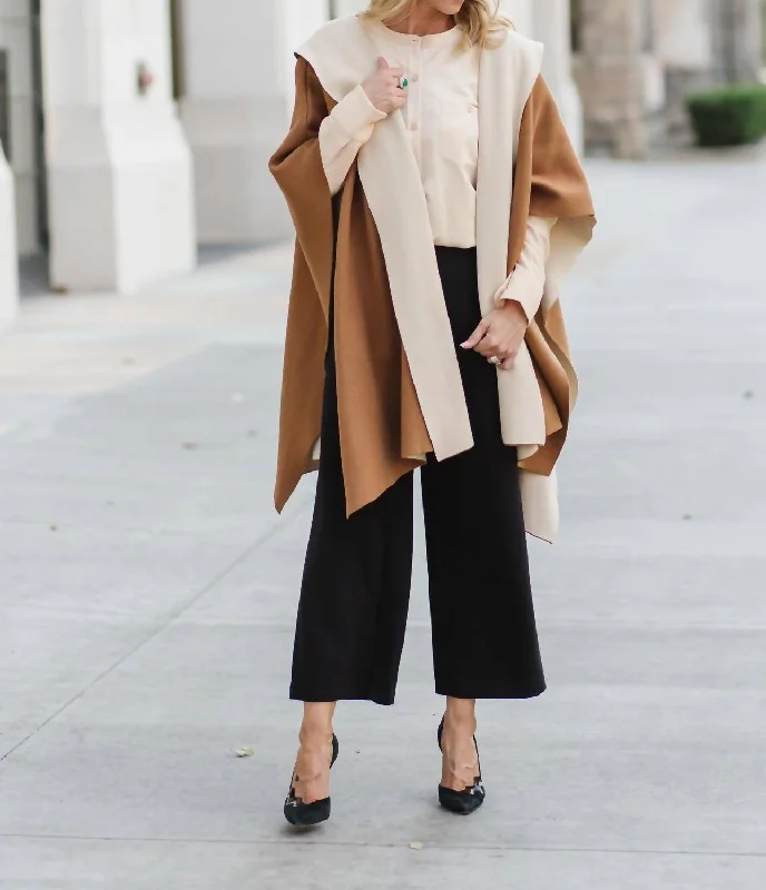 Ellery Cape In Camel Best sweaters for cozy nights