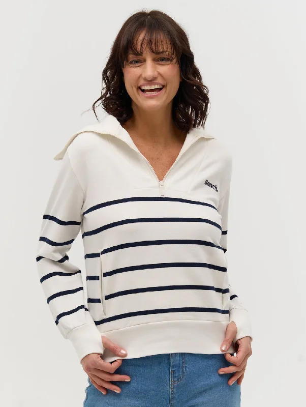 Nara Half-Zip Stripe Sweater Adidas sweaters