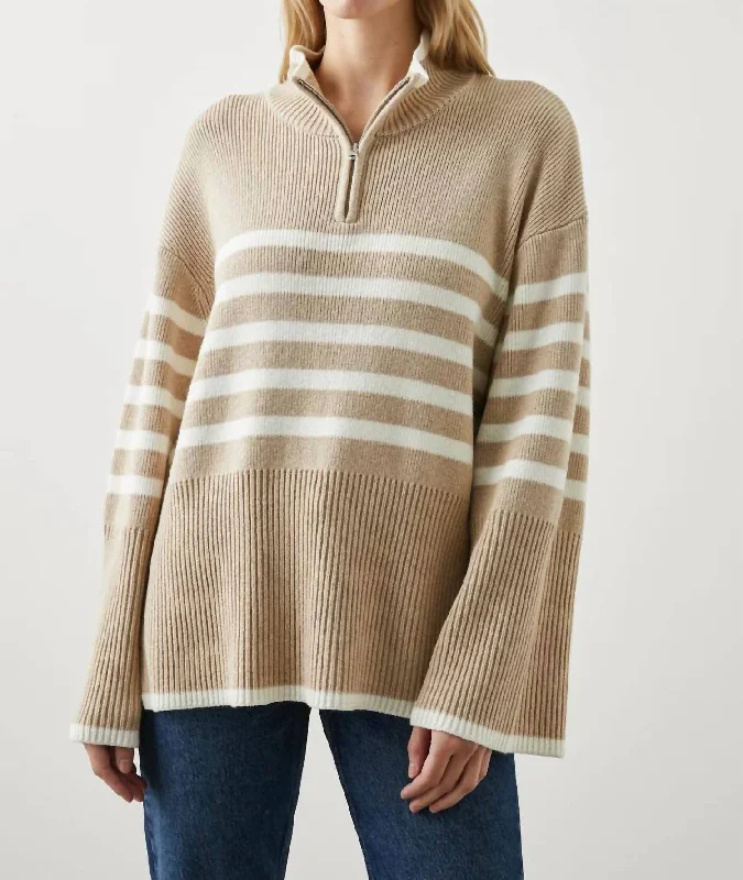 Tessa Sweater In Sand Stripe H&M sweaters