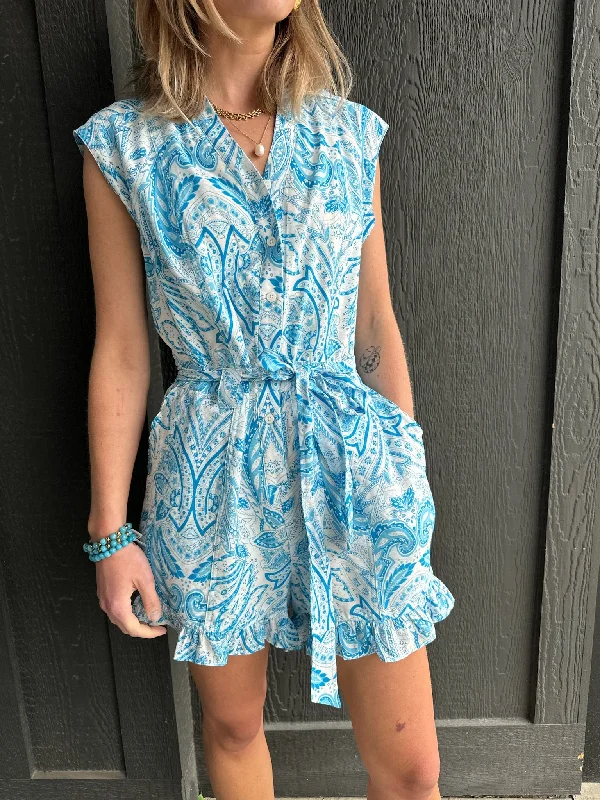 Button Down Romper Strapless mini dresses