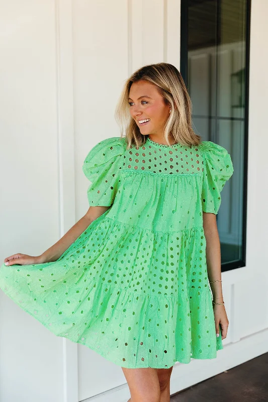 Lighthearted Mini Dress - Apple Green Best mini dresses for petites