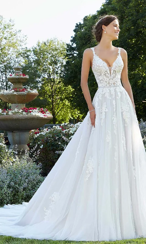 Mori Lee Bridal - 5805 Sparrow Wedding Dress Embroidered Wedding Dress