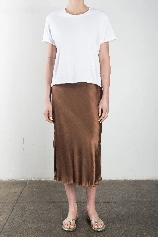 Riley Skirt in Vintage Satin - Earth Party unclassified skirts