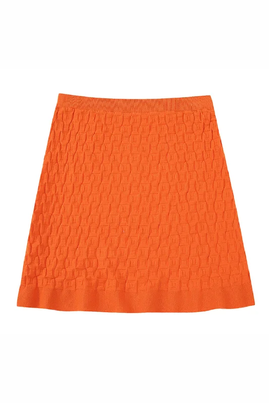 'Victoria' High-Waist Knitted Skirt A-line unclassified skirts