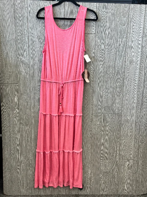 Dress Casual Maxi By Knox Rose In Pink, Size: M Stretchy maxi dresses