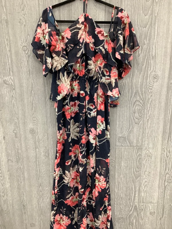 Floral Print Dress Casual Maxi Xoxo, Size S Birthday maxi dresses