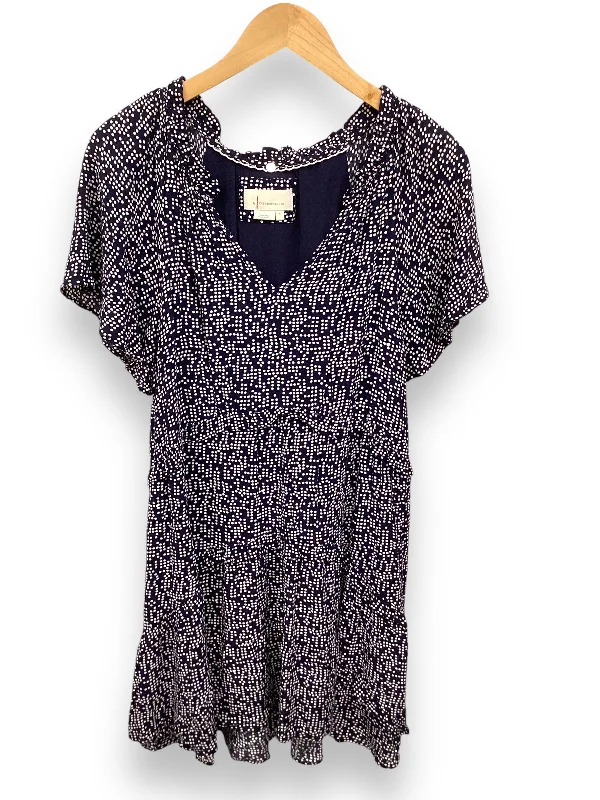 Dress Casual Midi By Anthropologie In Navy, Size: M Party midi dresses