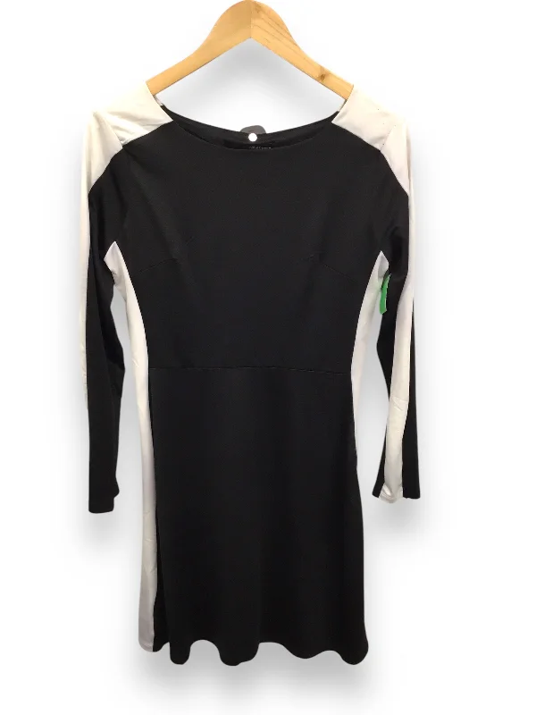 Dress Casual Midi By Harve Bernard In Black & White, Size: S H&M midi dresses