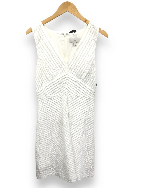 Dress Casual Midi By J. Crew In White, Size: M Formal midi dresses