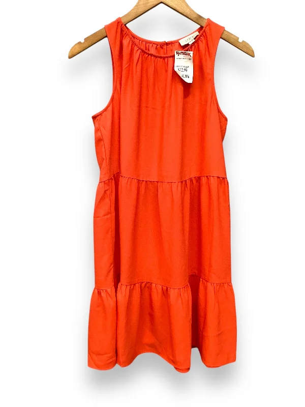 Dress Casual Midi By Loft In Orange, Size: M Edgy midi dresses