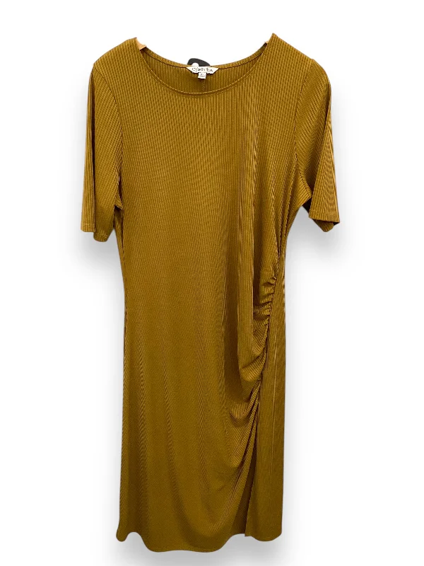 Dress Casual Midi By Ophelia Roe In Yellow, Size: Xl Summer midi dresses