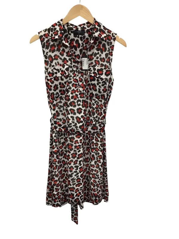 Dress Casual Midi By Tahari By Arthur Levine In Animal Print, Size: S High-end midi dresses