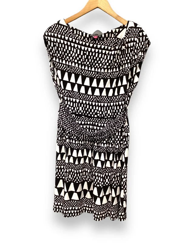 Dress Casual Midi By Vince Camuto In Black White, Size: S Corset midi dresses