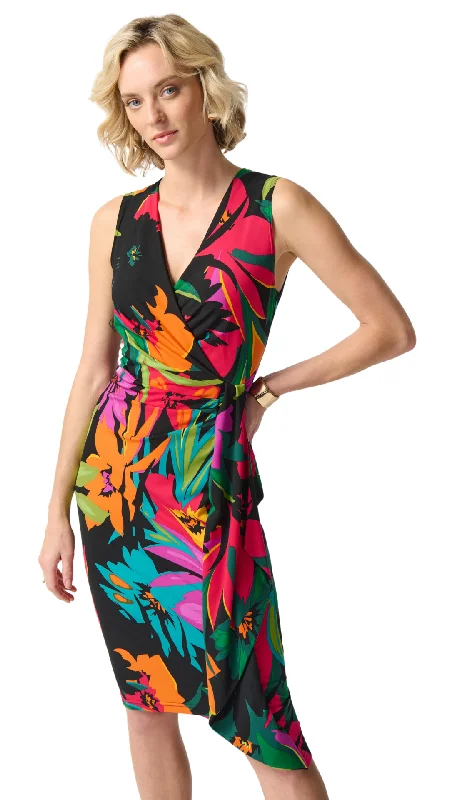 Silky Knit Tropical Print Wrap Dress. Style JR242012 H&M floral dresses