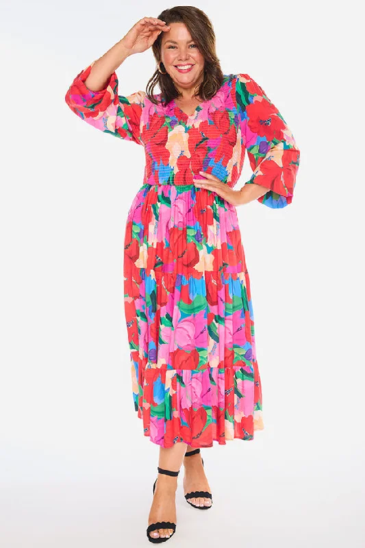 Maeve Floral Fiesta Dress Edgy floral dresses