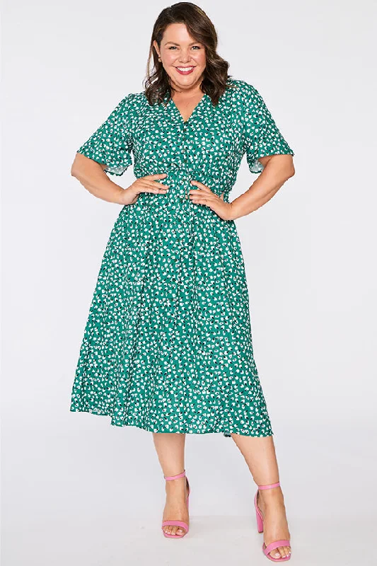 Marley Green Floral Dress Vintage floral dresses