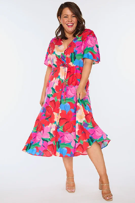 Michelle Floral Fiesta Dress Cottagecore floral dresses