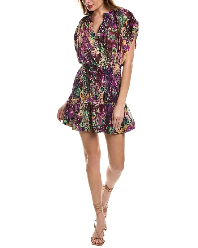 A.L.C. Carly Silk Mini Dress Elegant Mini Skirt