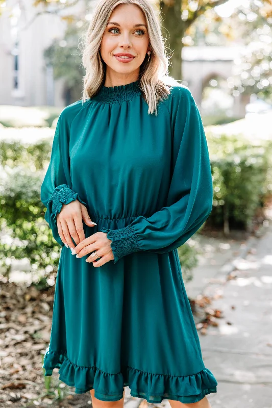 Always Evolving Teal Blue Dress Preppy unclassified dresses