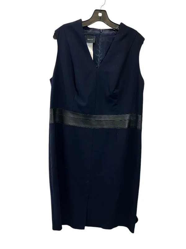 Dress Designer By Akris In Black & Blue, Size: Xl Tulle unclassified dresses