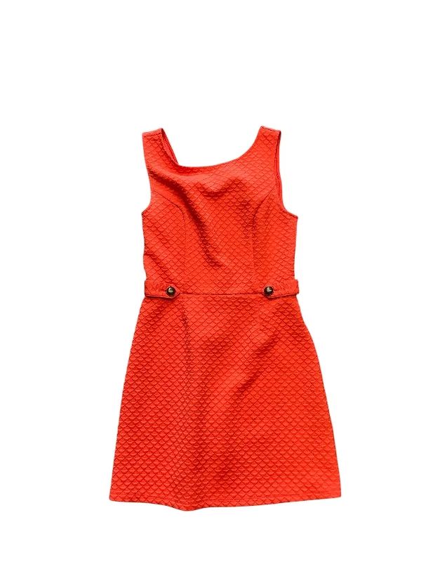 Dress Work By Modcloth In Orange, Size: S Denim unclassified dresses