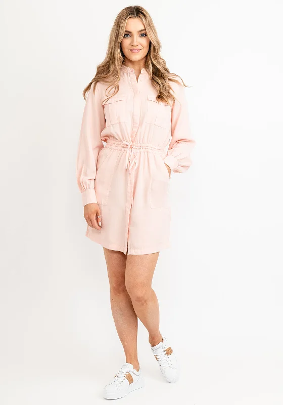 Guess Womens Mini Shirt Dress, Peach Bodycon Mini Skirt