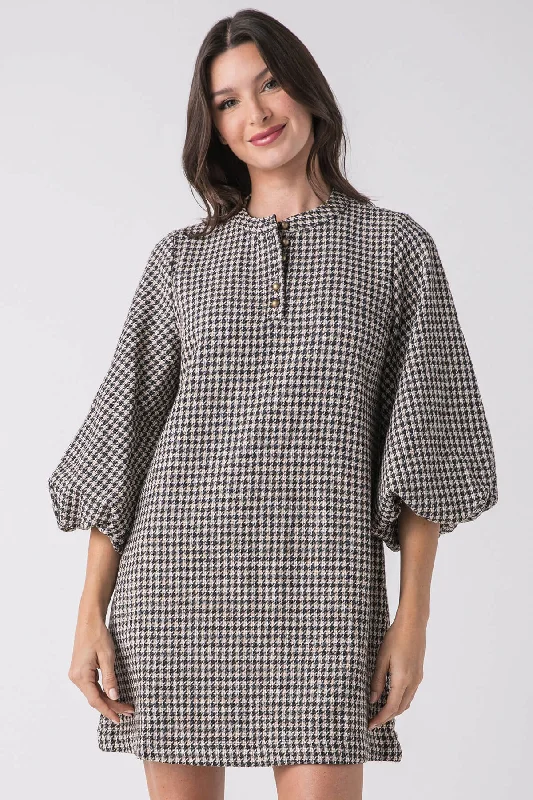 Jodifl Hound's Tooth Check Dress Discounted unclassified dresses