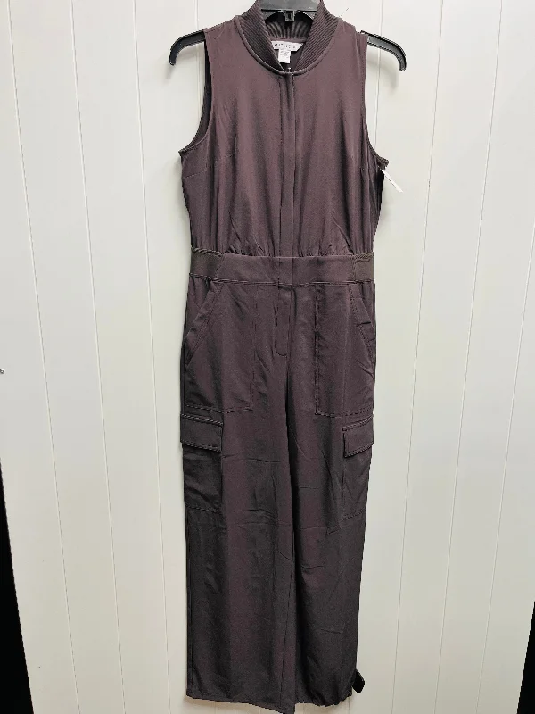 Jumpsuit By Athleta In Grey, Size: 6 Metallic unclassified dresses