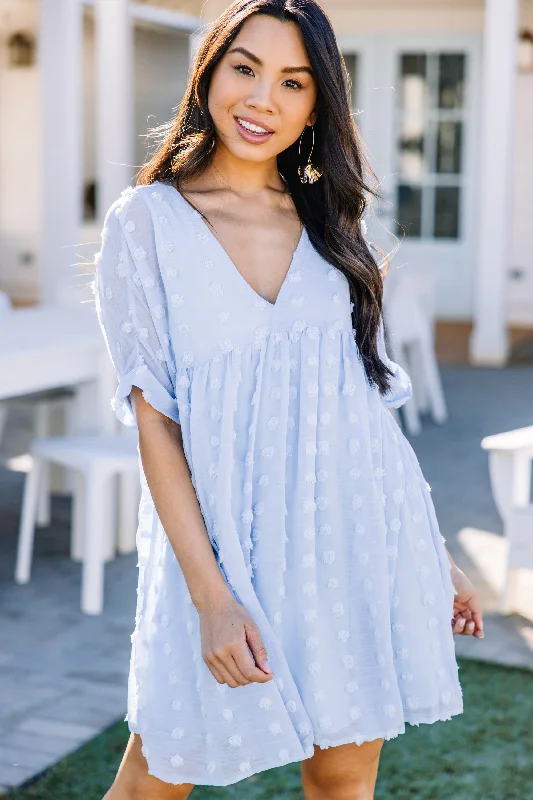 Remember The Days Light Blue Babydoll Dress Everyday wear unclassified dresses