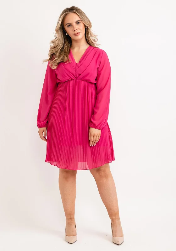 Seventy1 One Size Pleated Mini Dress, Pink Mini Skirt Classic