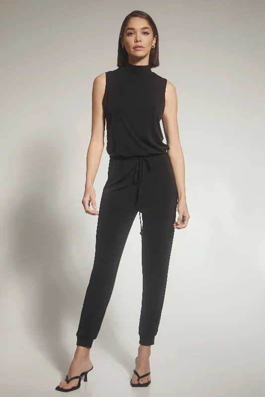 Sleeveless Turtleneck Jumpsuit Flowy unclassified dresses