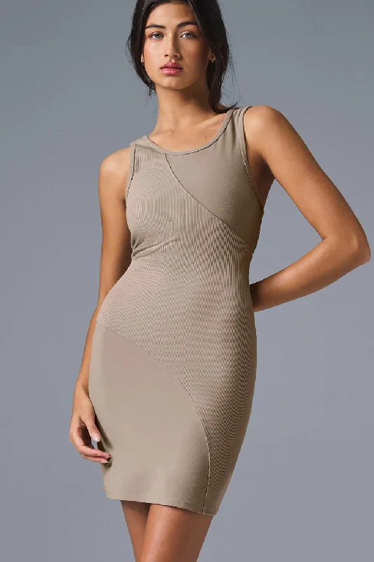 Alosoft Sunbeam Dress - Gravel Flowy unclassified dresses