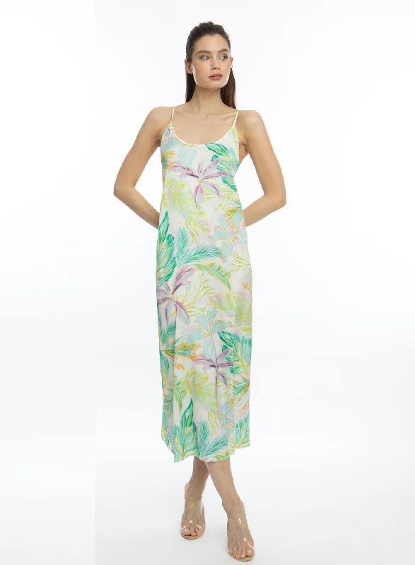 Bahamas GREEN Long Chemise Knit Maxi Skirt