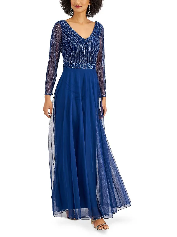 Womens Embellished Maxi Evening Dress Bohemian Maxi Skirt