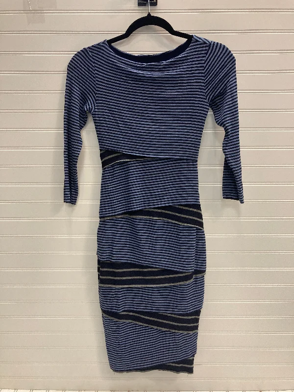 Dress Casual Midi By Bailey 44 In Striped Pattern, Size: Xs Cozy Midi Skirt