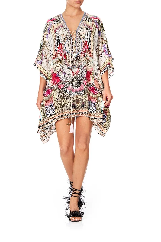 SHORT LACE UP KAFTAN MONTMARTRE HEART Lace Dress Formal